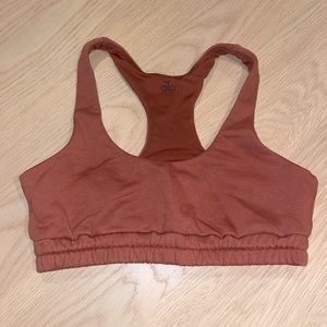 Alo Yoga - Scoop Neck Sweatshirt Bra RUST
